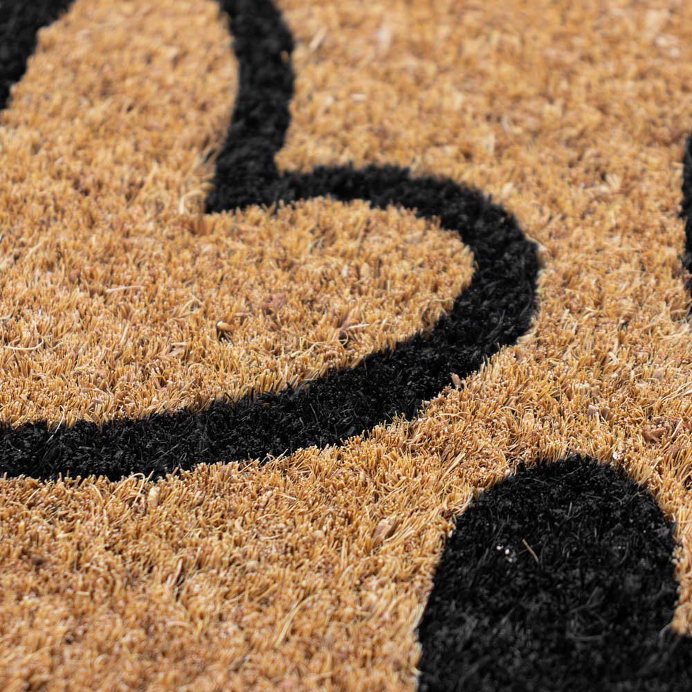 JVL Hearts Coir Latex Backed Door Runner 40 x 120cm Image 5