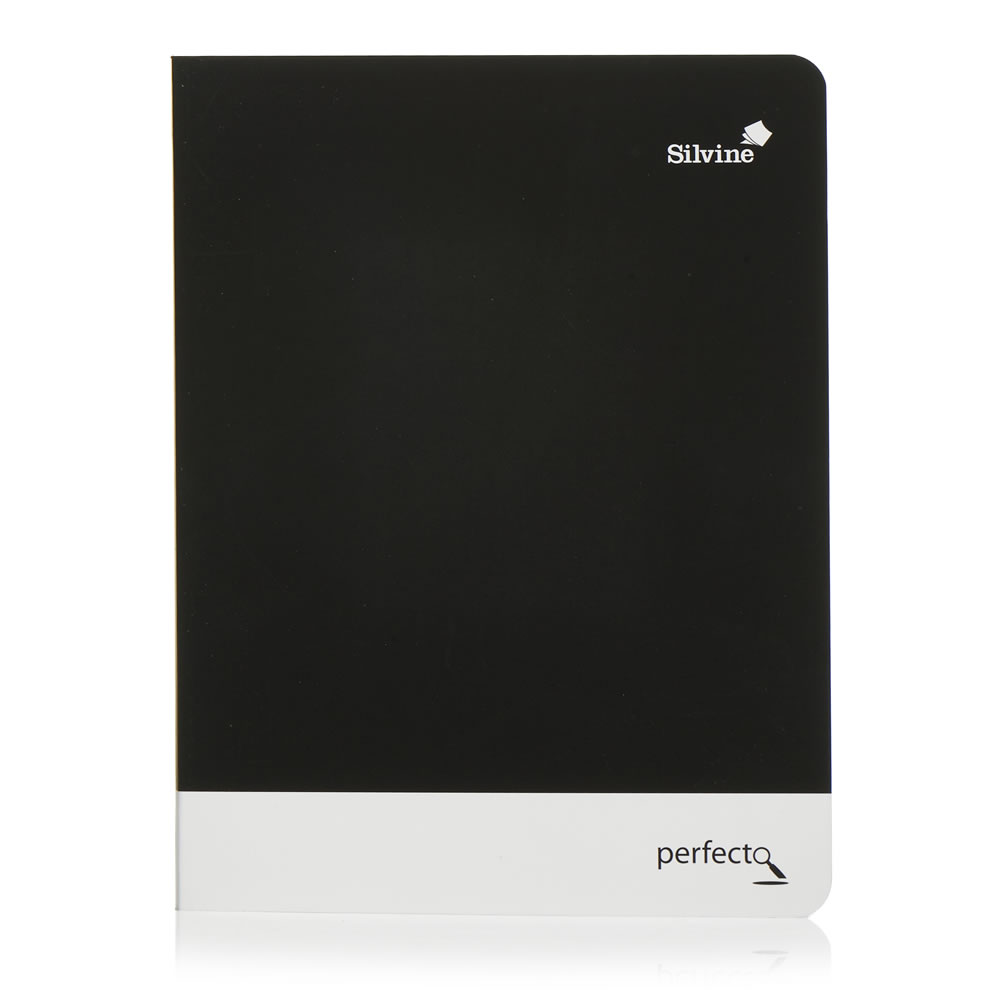 Silvine Perfecto A5 Notebook 160 Pages Black Image