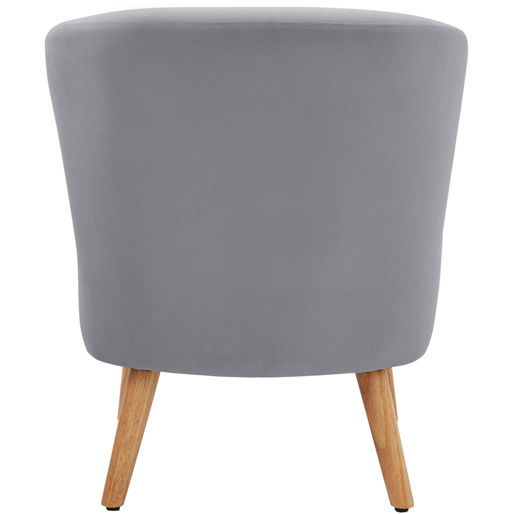 GFW Evie Grey Velvet Accent Chair Image 5