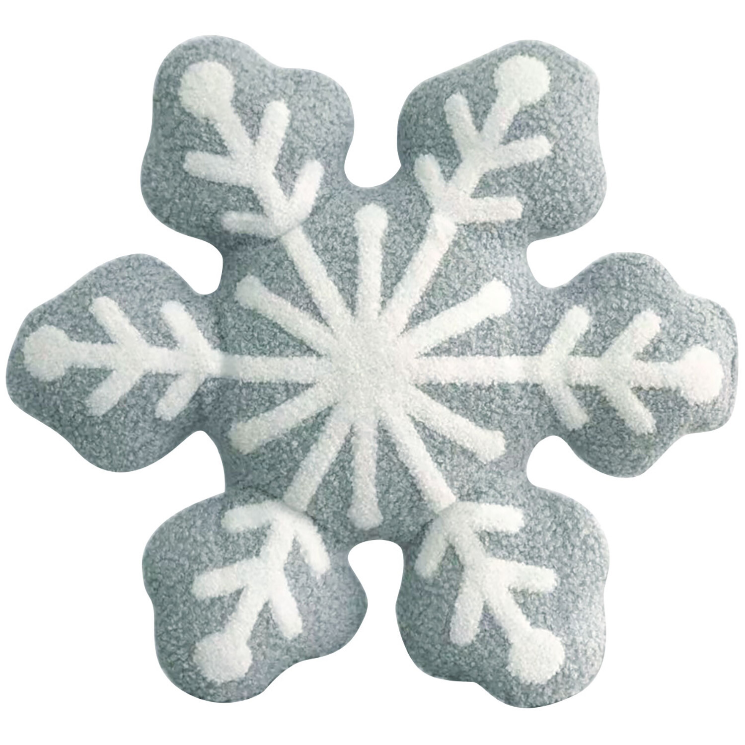 Snowflake Cushion - Grey Image