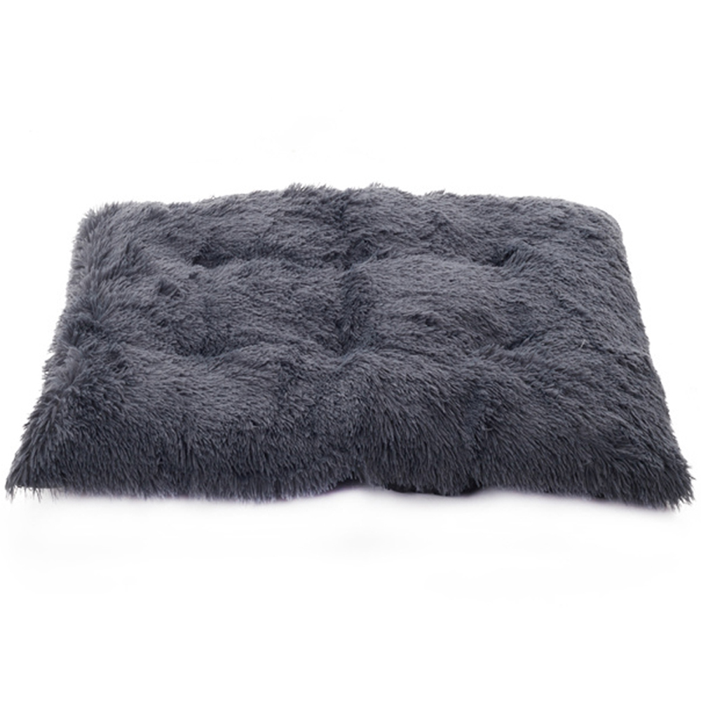 H&O Direct 2.1ft Dark Grey Rectangle Pet Cushioned Pad Image 1