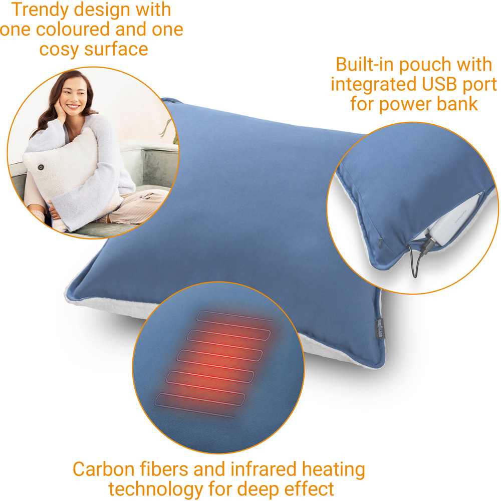 Medisana HC 150 Blue Interior Heated Cushion Line Image 3