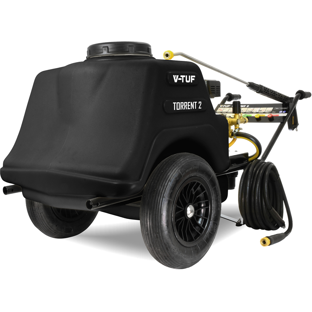 V-TUF TORRENT2 7HP Industrial Mini Bowser Petrol Pressure Washer 190Bar Image 1