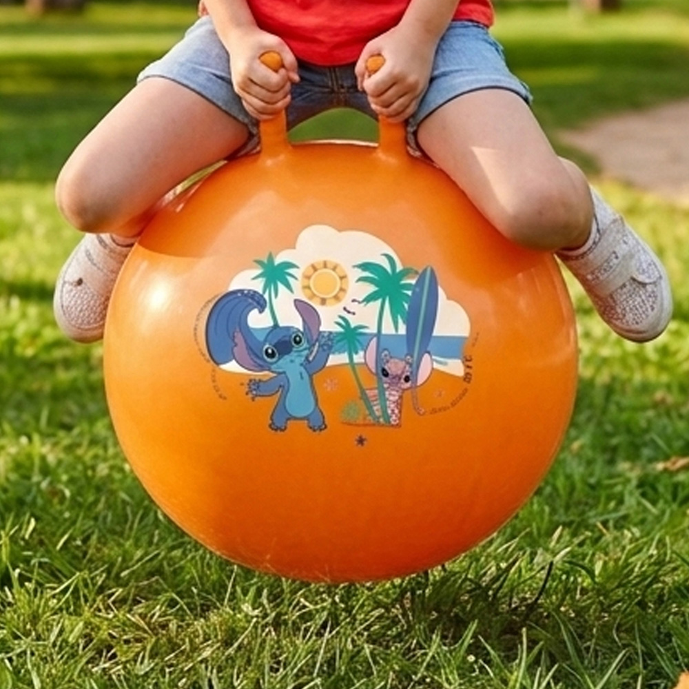 Mondo Kids Disney Stitch Inflatable Bouncy Hopper Ball with Handles Image 2