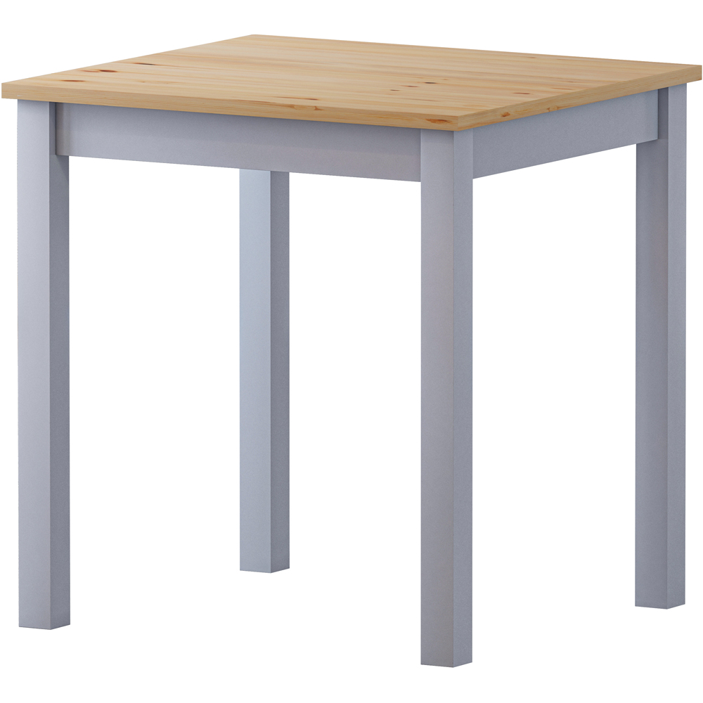 Comfy Living 2 Seater Wooden Dining Set Grey and Natural Image 2
