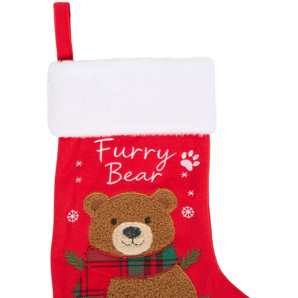 Furry Bear Pet Stocking Image 3