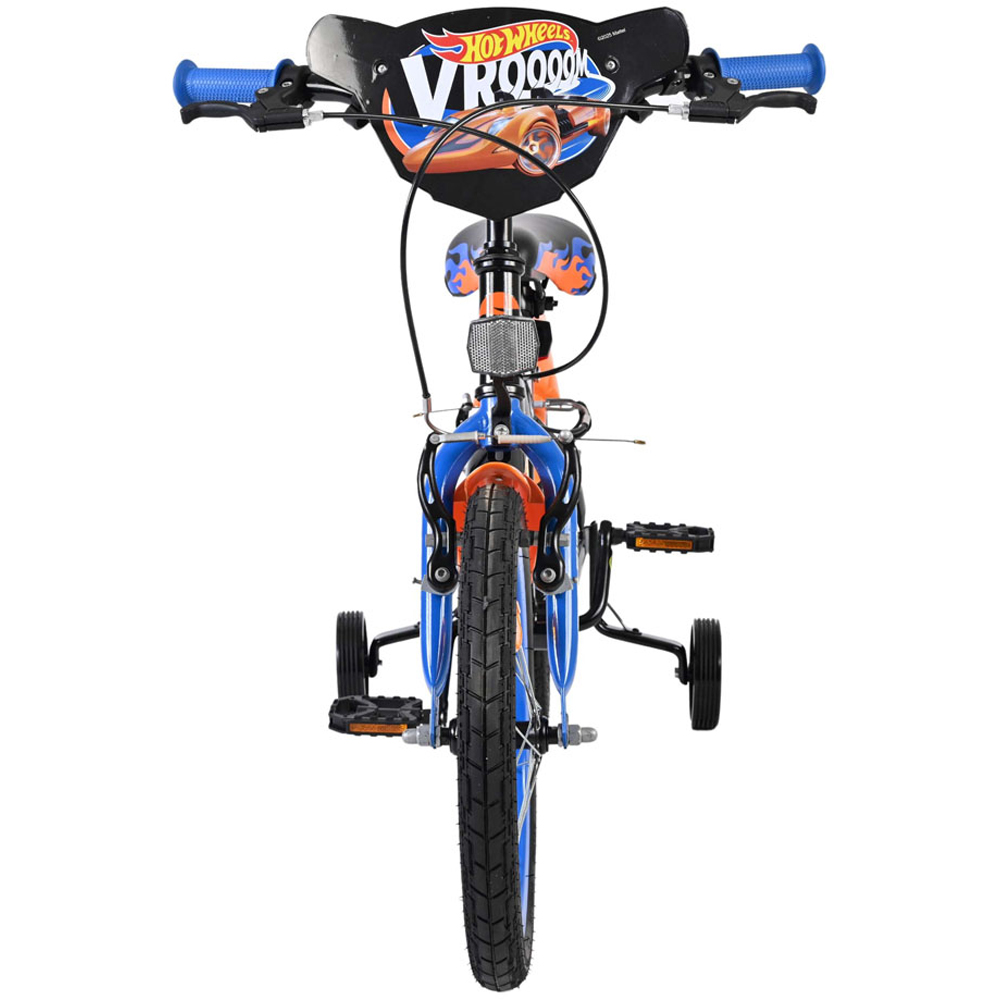 Volare Hot Wheels Kids 16 inch Multicolour Bike with Stabilisers Image 3