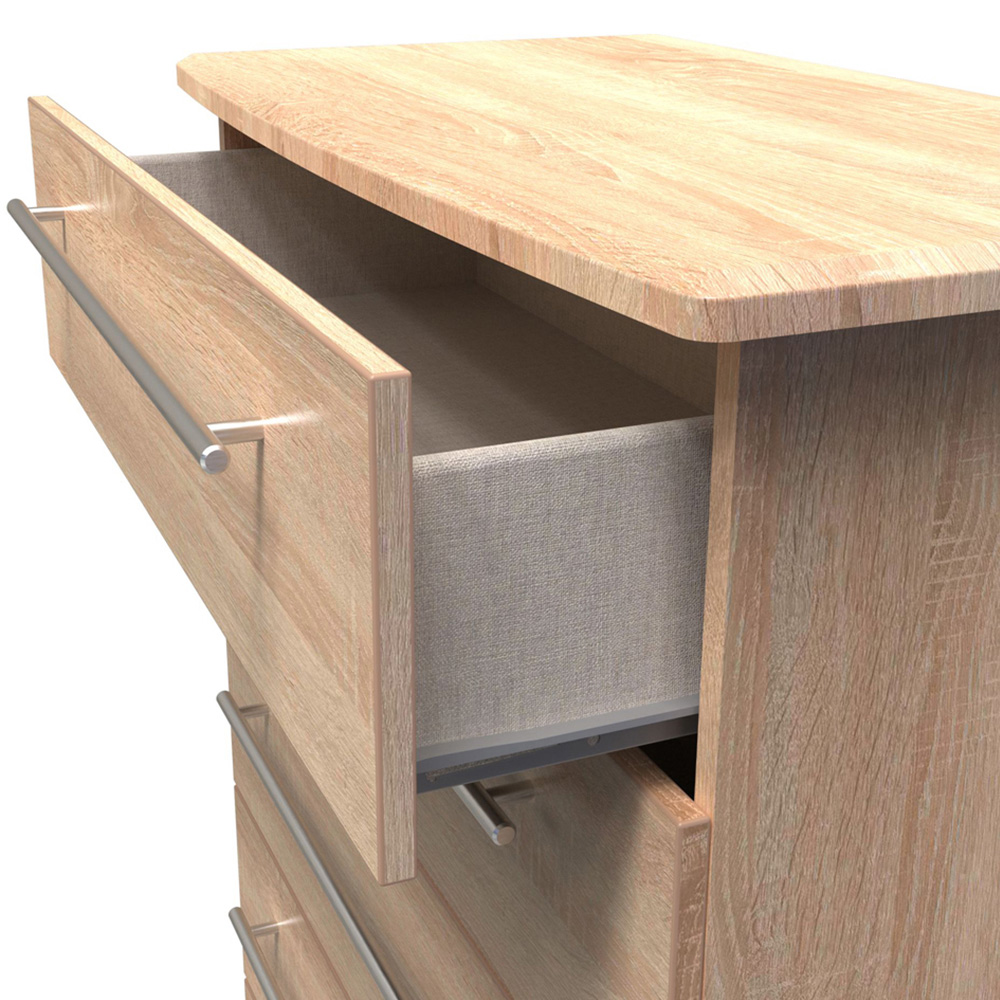 Crowndale Sherwood 5 Drawer Bardolino Oak Chest of Drawers Image 6