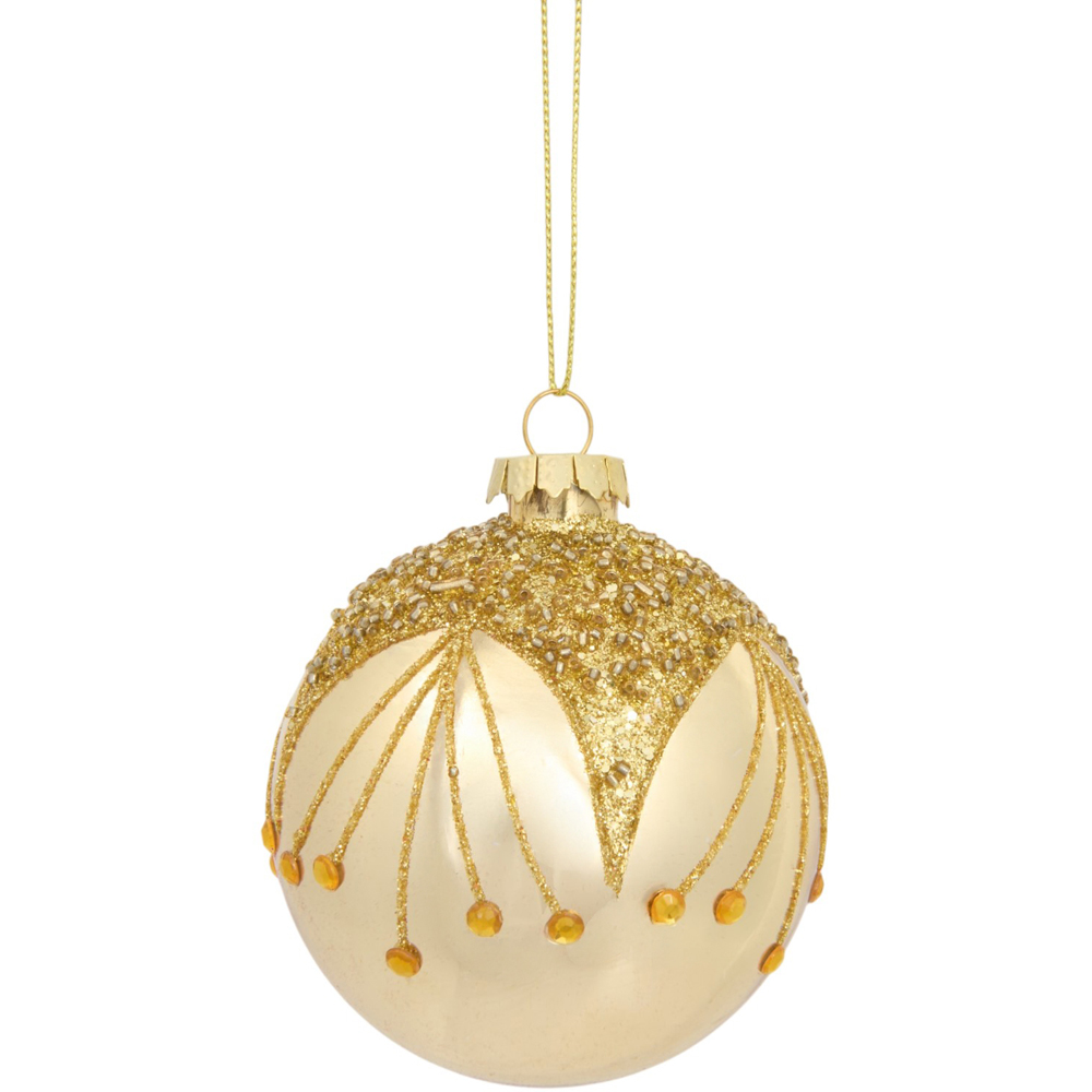 Shiny Embellished Glitter Bauble Image 4