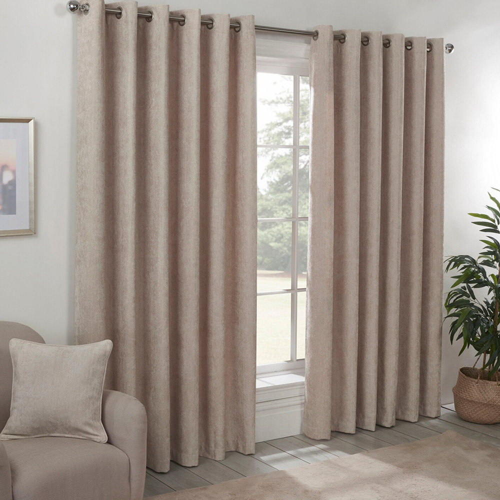Divante Alden Thermal Curtains - Natural / 183cm / 168cm Image 1