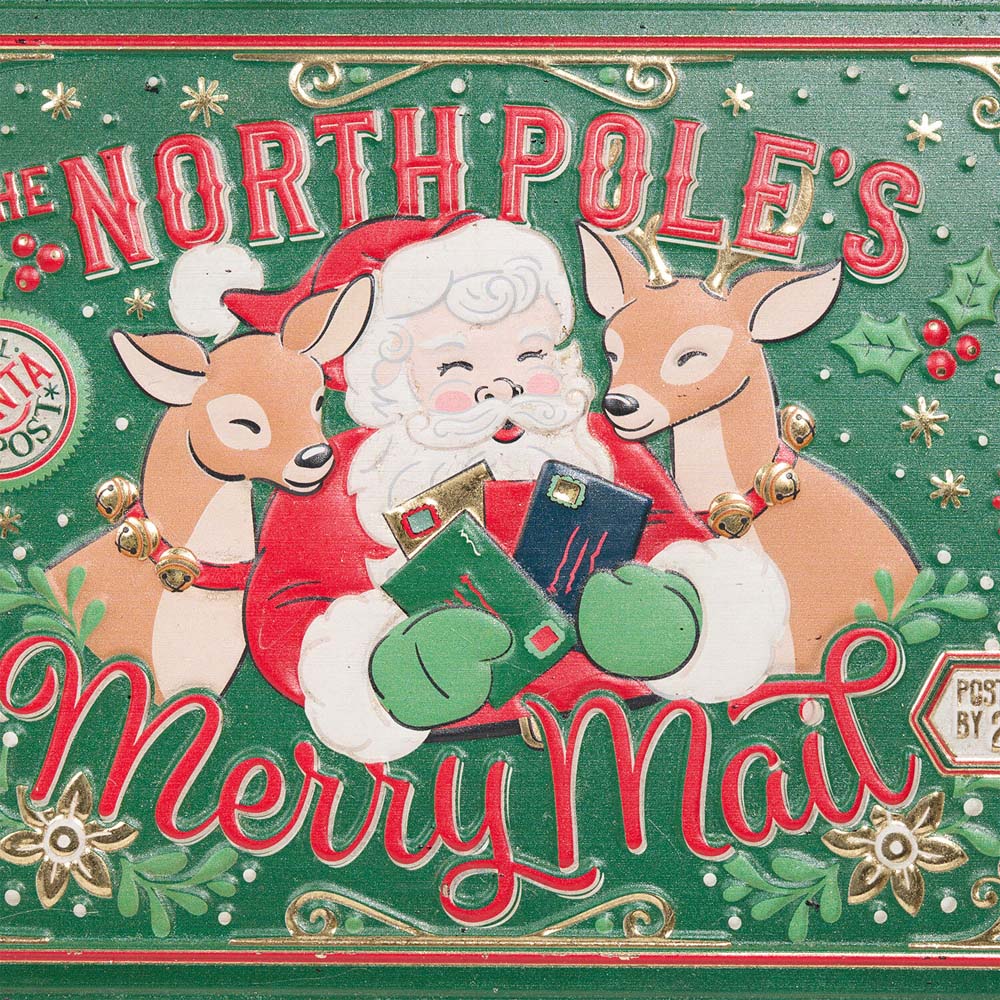 Vintage Santa Mail Wall Art Image 2