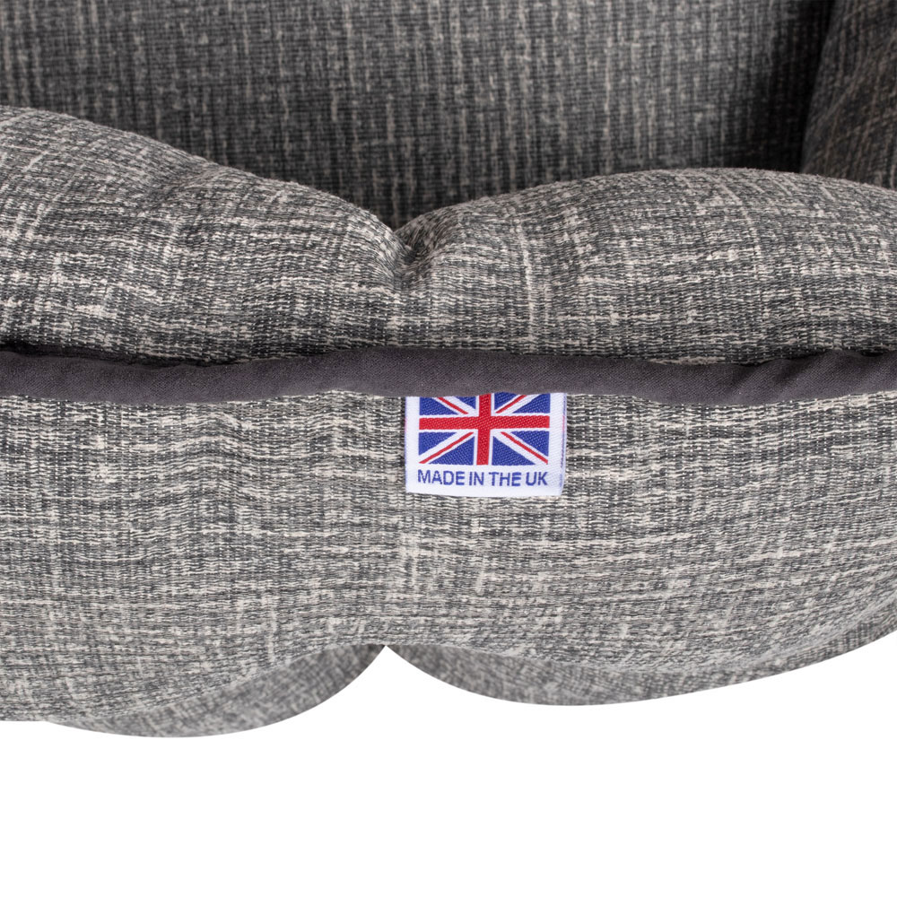 Bunty Regal Large Fossil Grey Oval Pet Bed Image 8