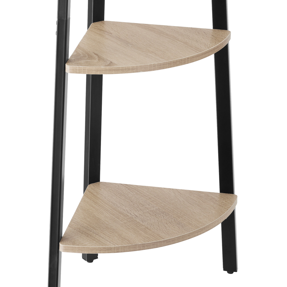 tectake Newbridge 4 Shelf Oak Sonoma Corner Shelving Unit Image 5