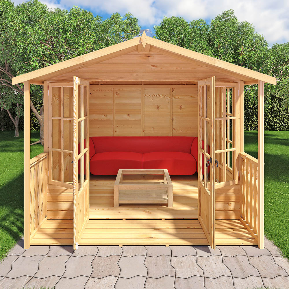 Shire Delmora 8 x 10ft Double Door Traditional Summerhouse Image 6