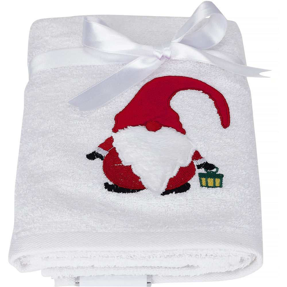 Bellissimo Cotton Home Embroidered Gonk Hand Towel 2 Pack Image 1