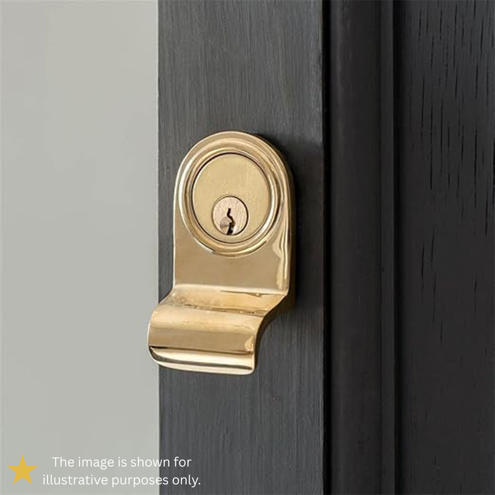 Spira Brass Polished Brass Victorian Cylinder Pull Image 2