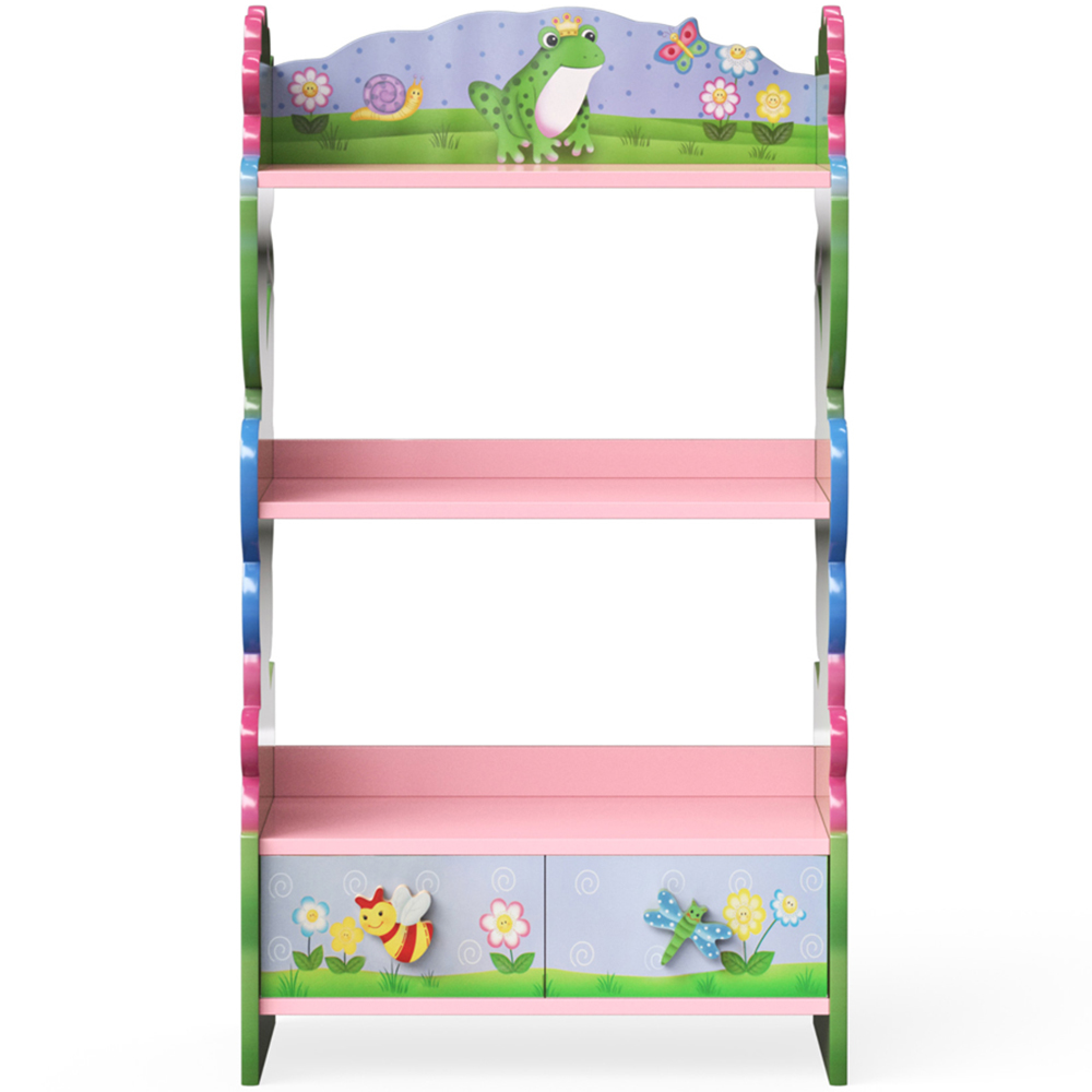 Teamson Kids Fantasy Fields 3 Tier Magic Garden Toy Bookshelf Image 2