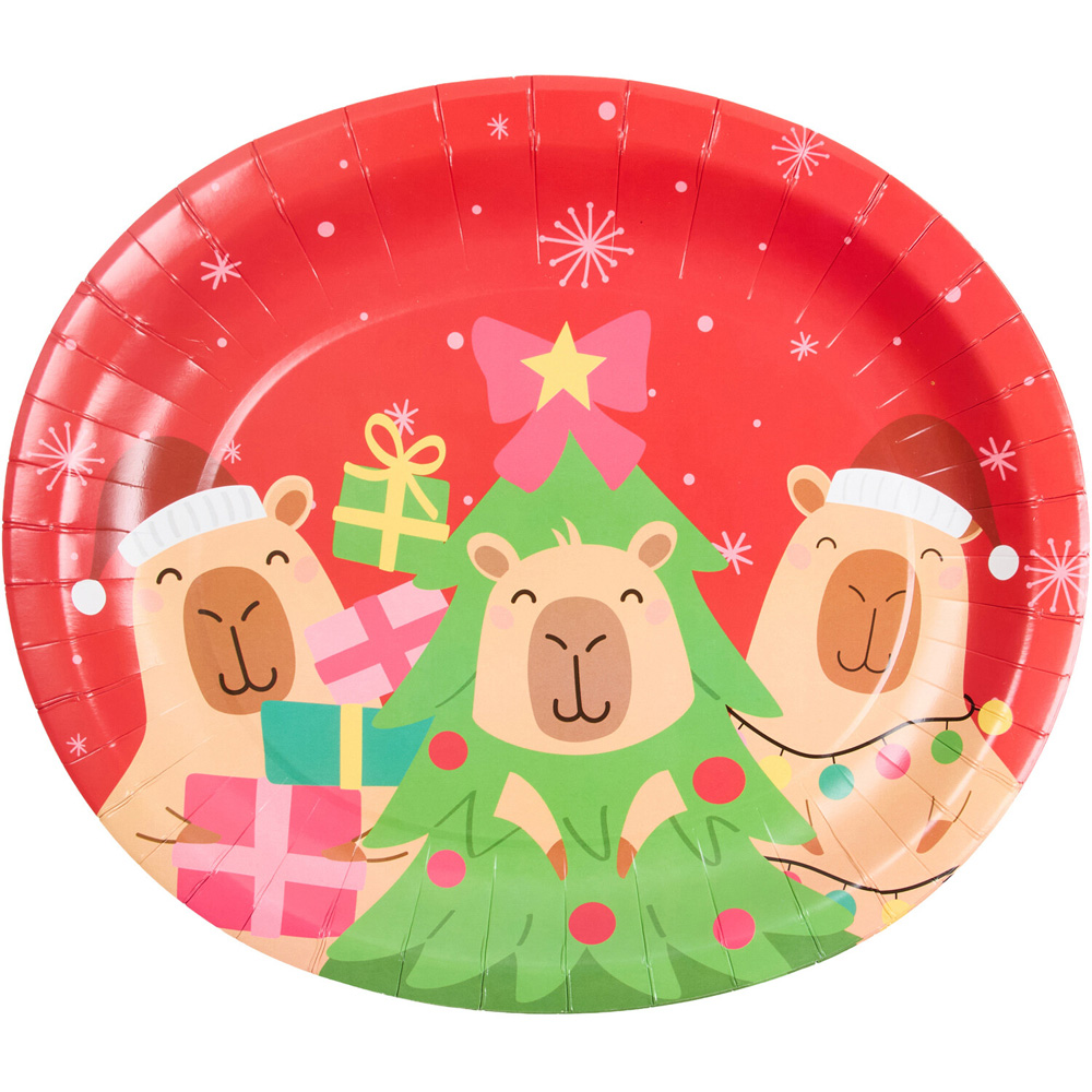 Pack of 4 Christmas Capybara Platters Image 1
