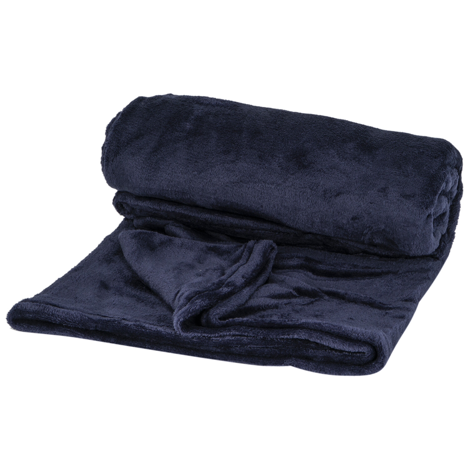 Divante Navy Supersoft Extra Large Throw Image 1