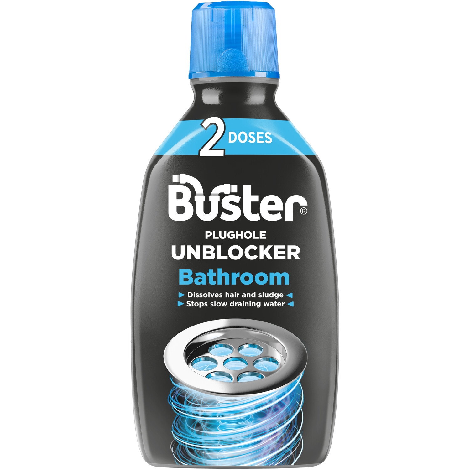 Buster Bathroom Plughole Unblocker 600ml Image 1