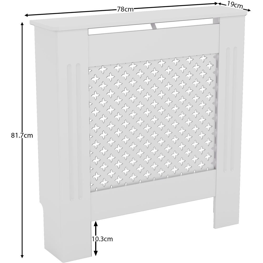 VIDA DESIGNS Oxford White Radiator Cover Small Image 7
