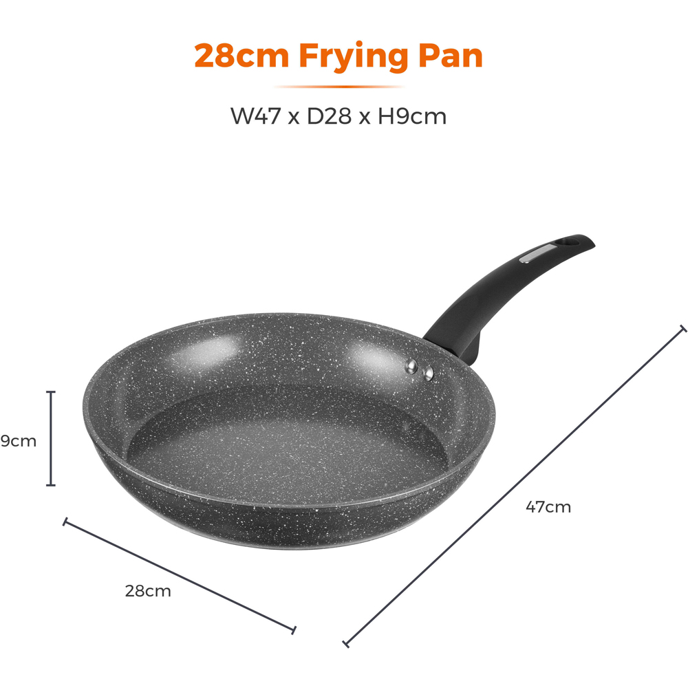 Tower Cerastone 25cm Black Forged Aluminium Non-Stick Frying Pan Image 9