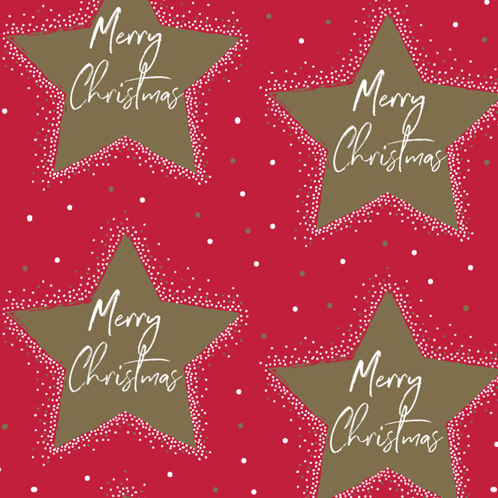 Red or Blue Merry Christmas Gift Wrap - Red or Blue Image 2