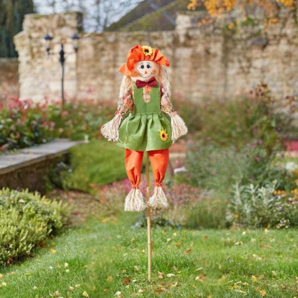 Garden Mile Garden Girl Scarecrow Decoration 120cm Image 3