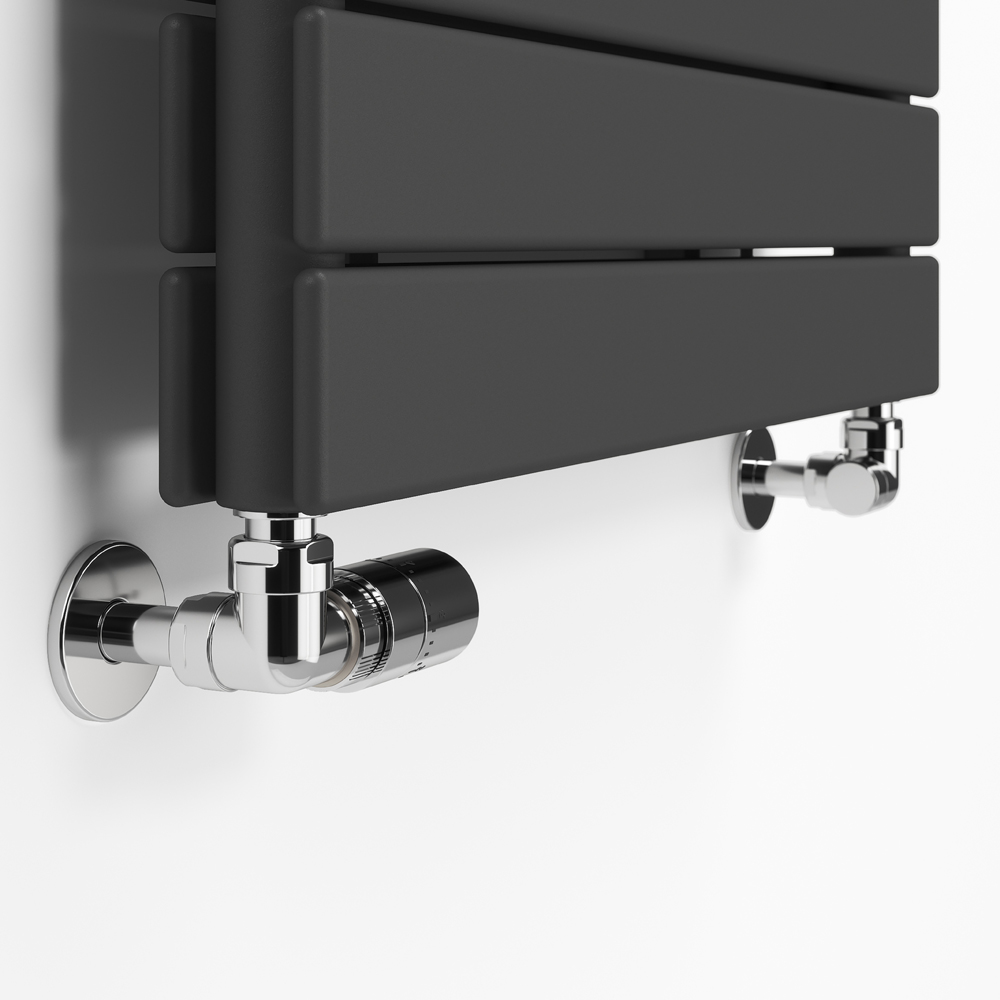 Terma Cylindrical Chrome 3-Axis Thermostatic Radiator Valve and ...