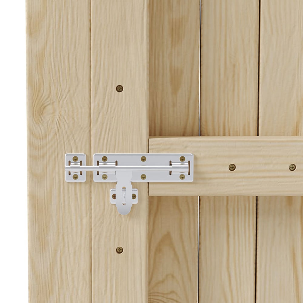 Living and Home Wooden Arch Top Garden Gate with Latch 2.7 x 5.9ft Image 4