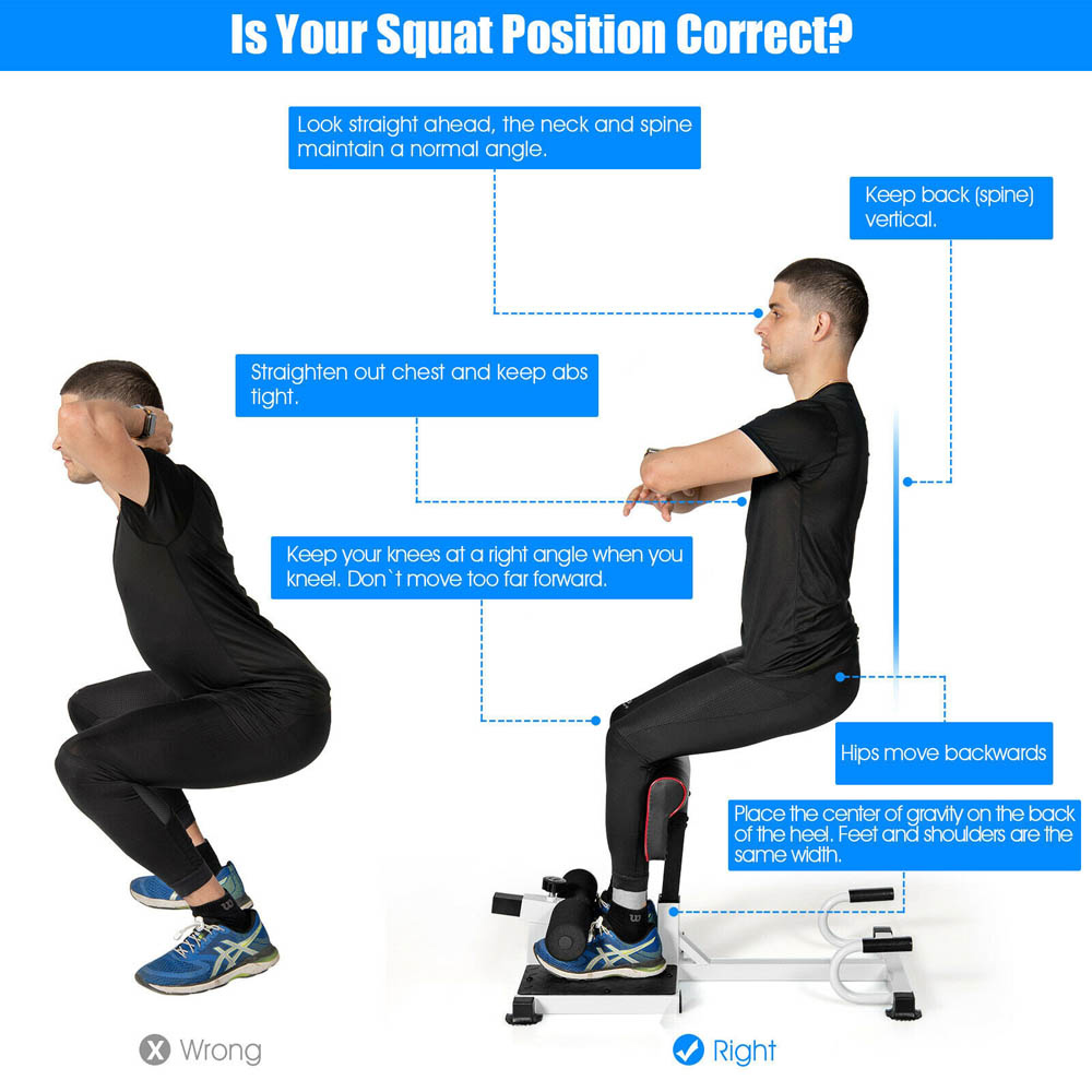 Costway Portable Deep Sissy Squat Multi Gym Image 6