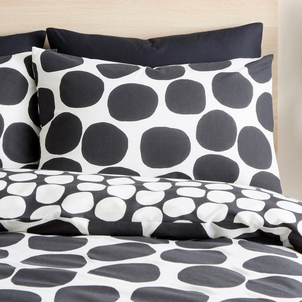 Polka Dots Bedding Set Monochrome Double Image 6