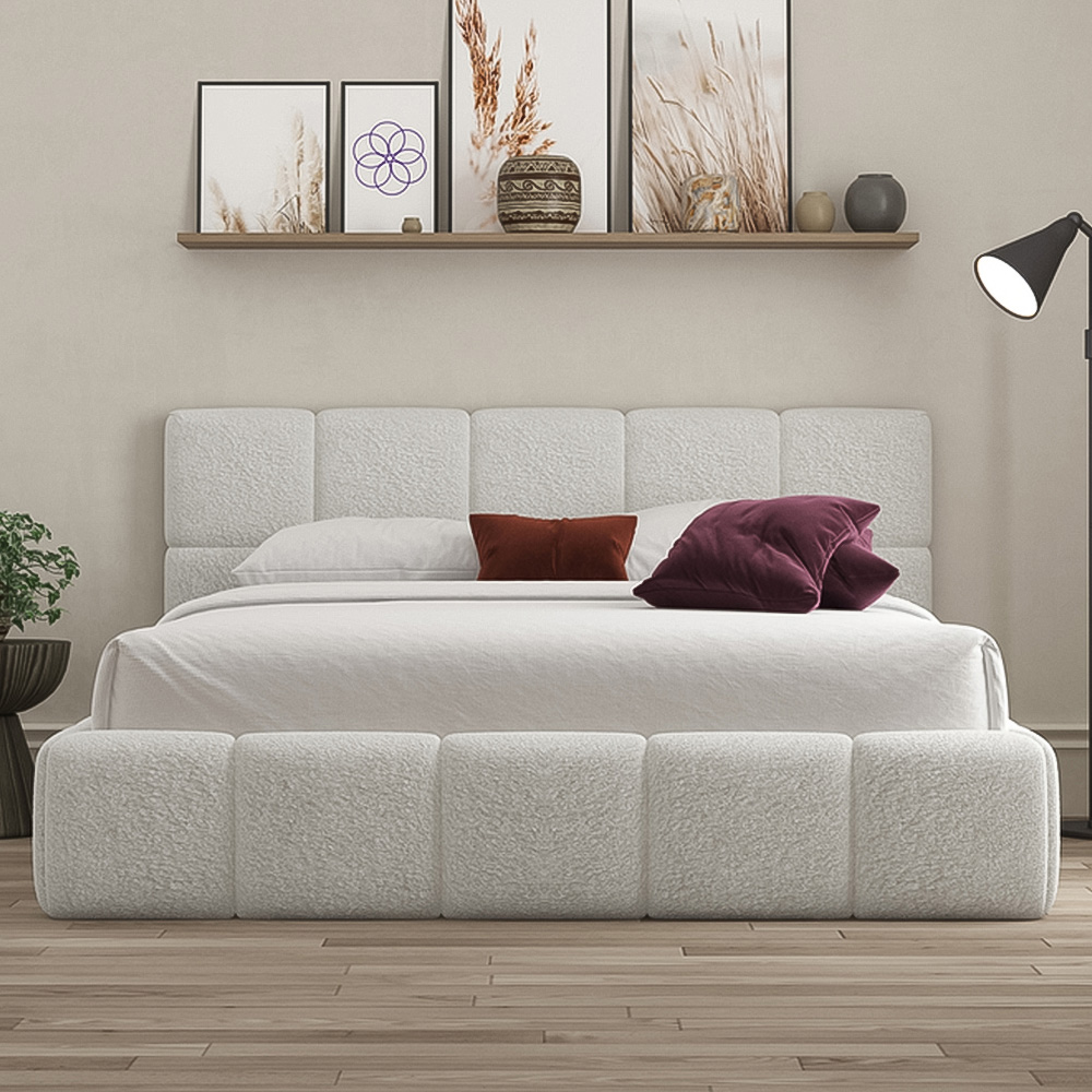 DS Living Ovella Super King Size Dove Cubed Ottoman Bed Image 2