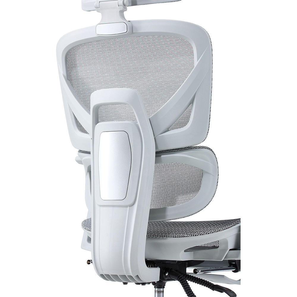 Living and Home Grey Mesh Swivel and Adjustable Office Chair Image 8