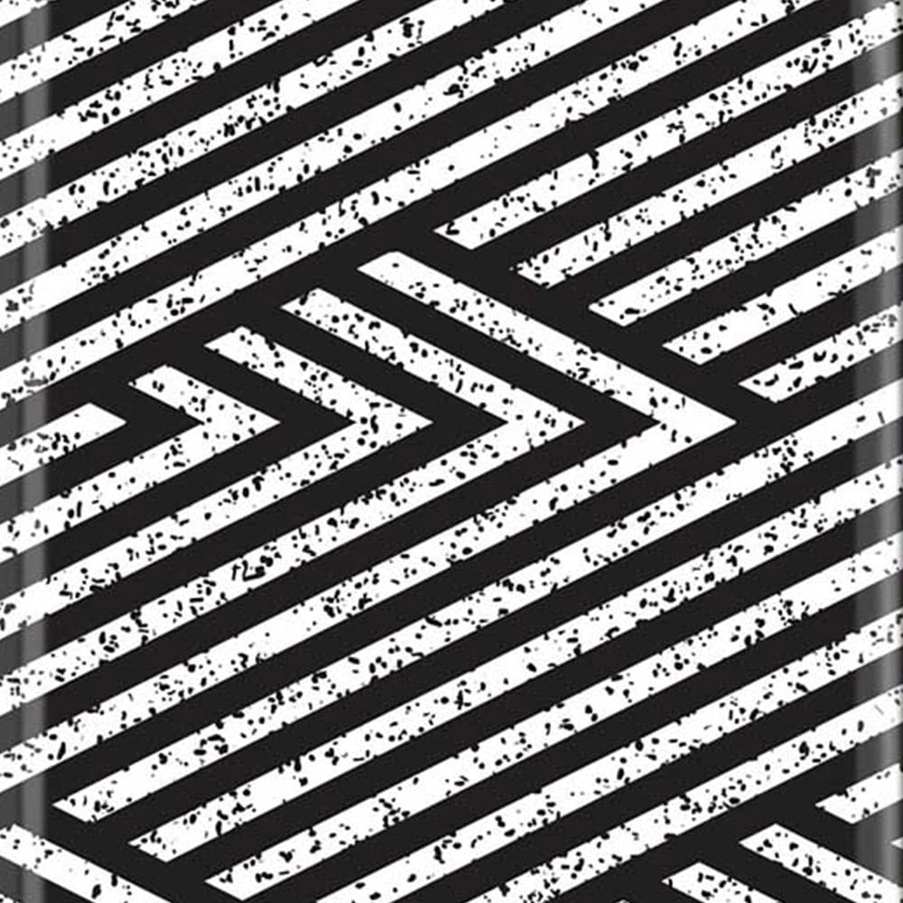 Warren Reed Designer Cabin Oblique Black Grunge Pattern Suitcase Image 3