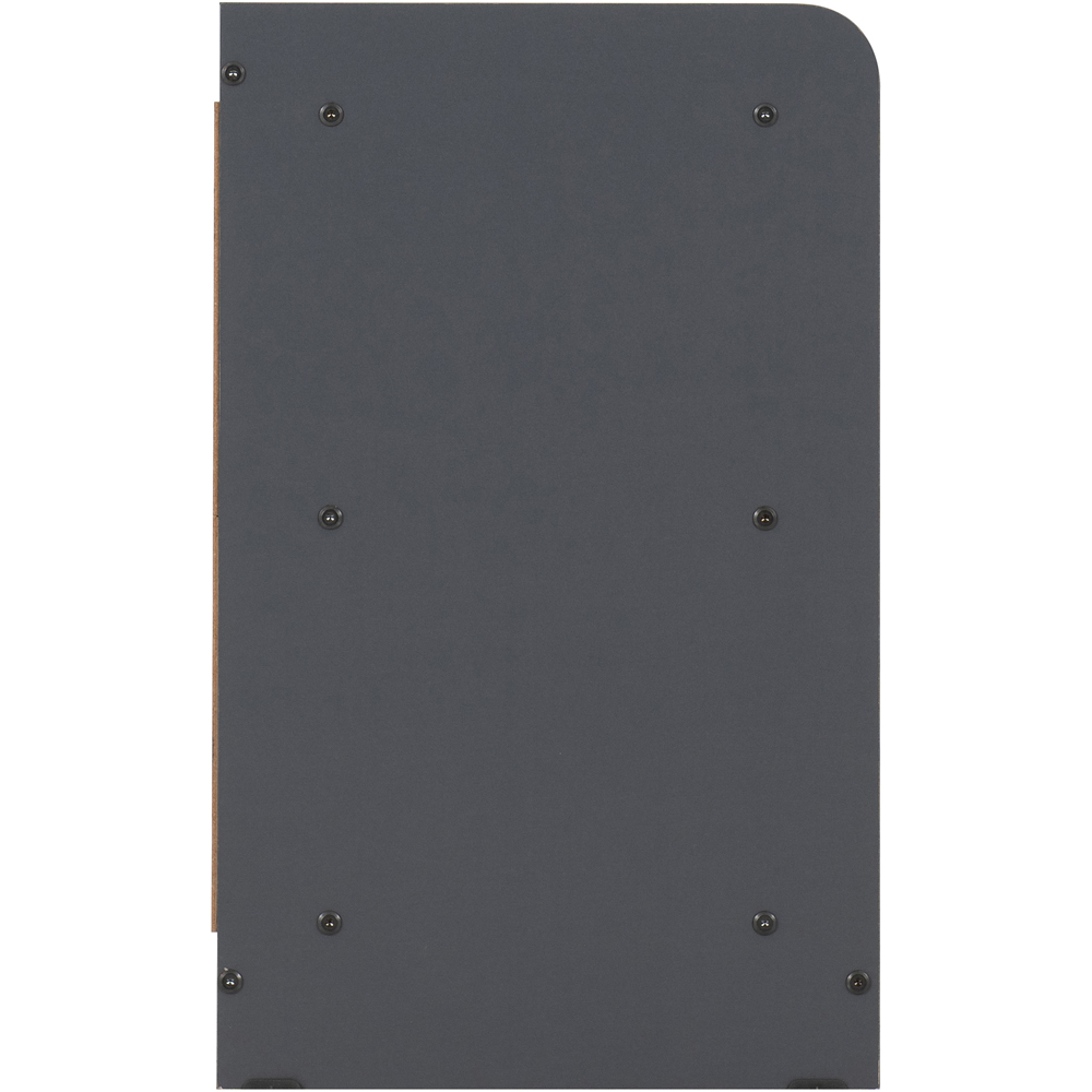 Seconique Portland Grey and Steel Fabric Shoe Bench Image 4