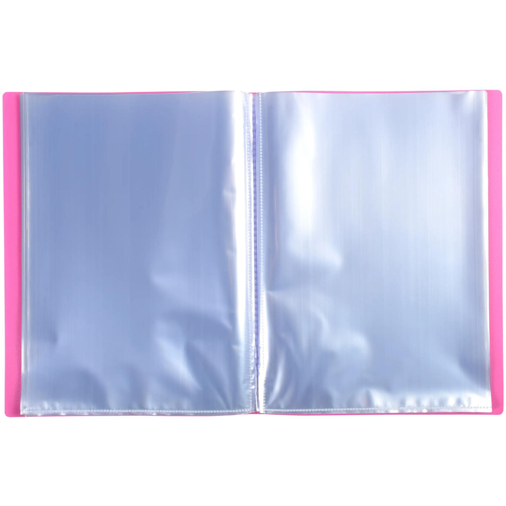 Exacompta Opak A4 Pink 100 Pocket Display Book 8 Pack Image 2