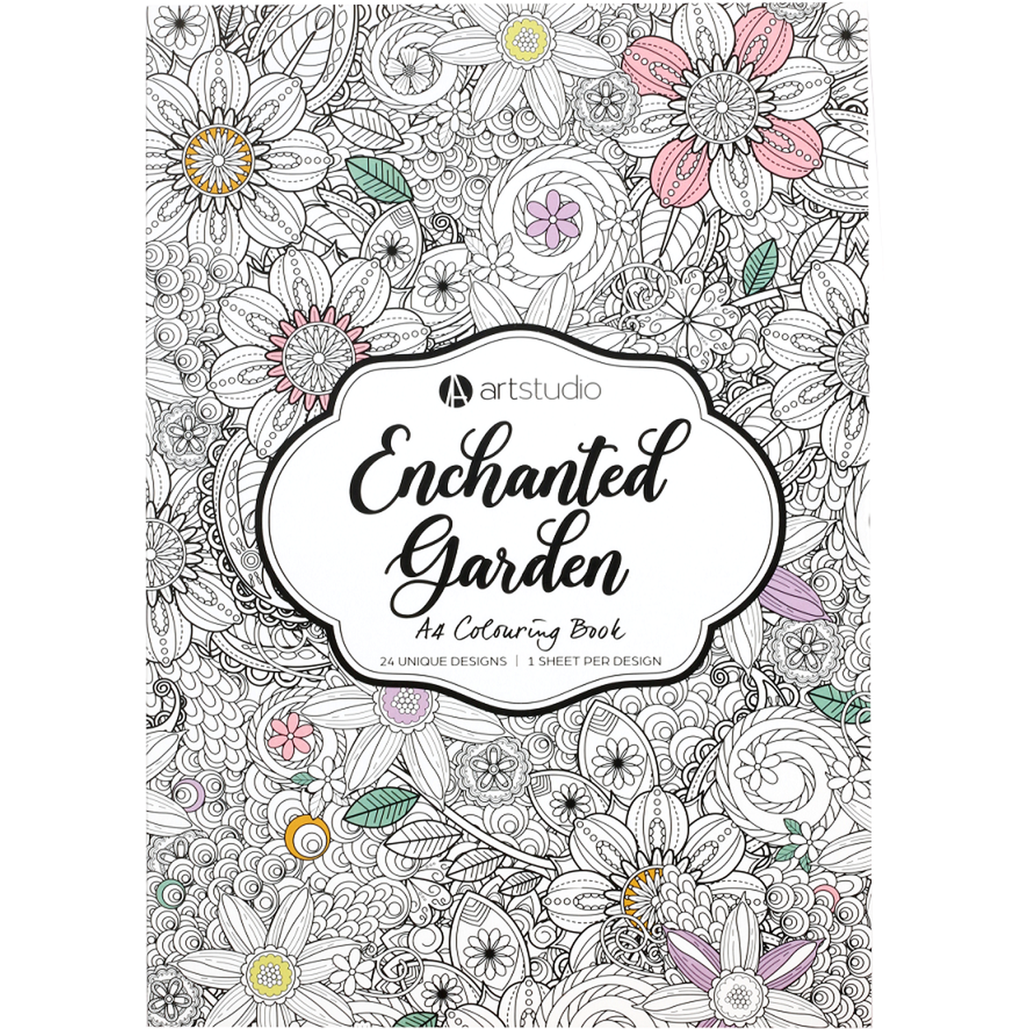 Art StudioEnchanted Garden Colouring Book Image