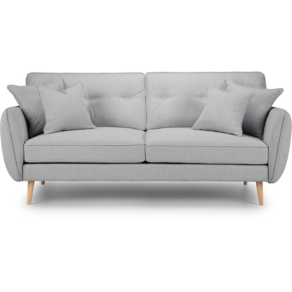 Opry Faro 3 Seater Button Back Ashen Sofa Image 3
