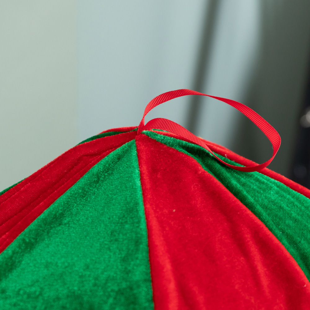 Samuel Alexander Red and Green Razza Rat Hot Air Balloon Hanging Christmas Decoration 100cm Image 5
