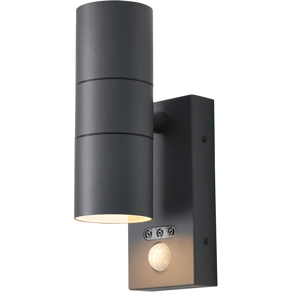 Zink Luna 2 Light Anthracite Up and Down Wall Light with PIR Sensor Image 3