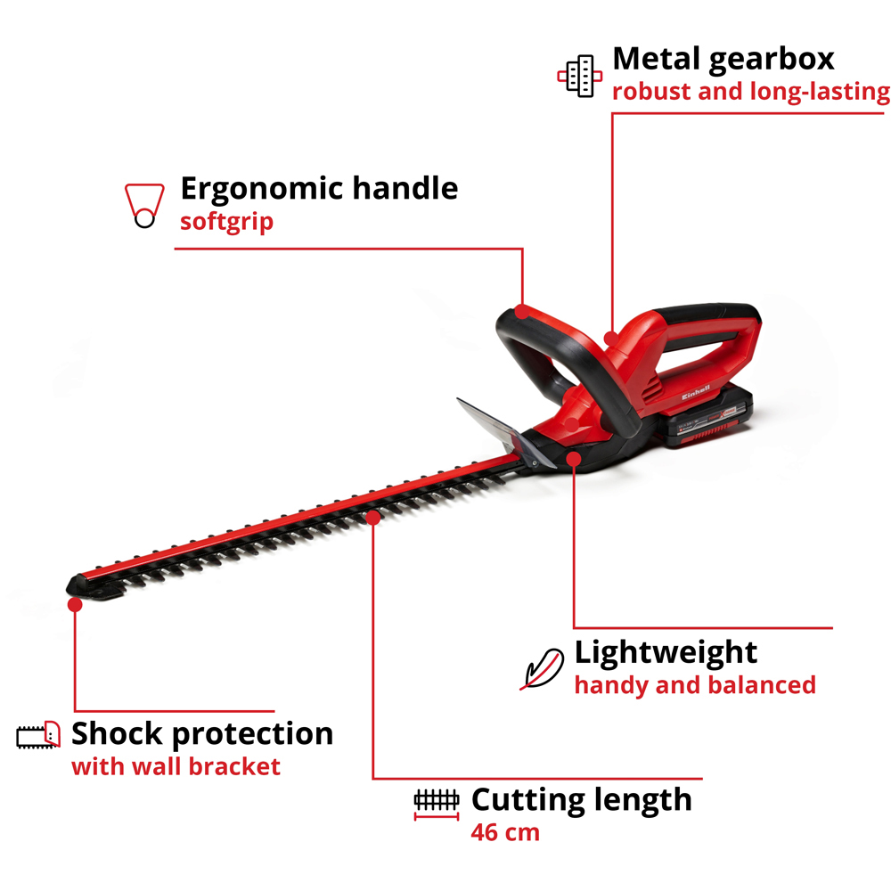 Einhell Power X-Change GC-CH 1846 Li Kit Cordless Hedge Trimmer Image 9