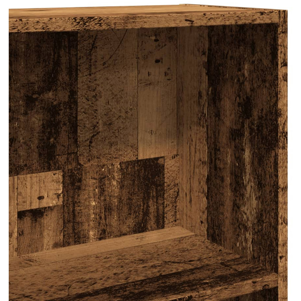 vidaXL 3 Shelf Old Wood Bookcase Image 6