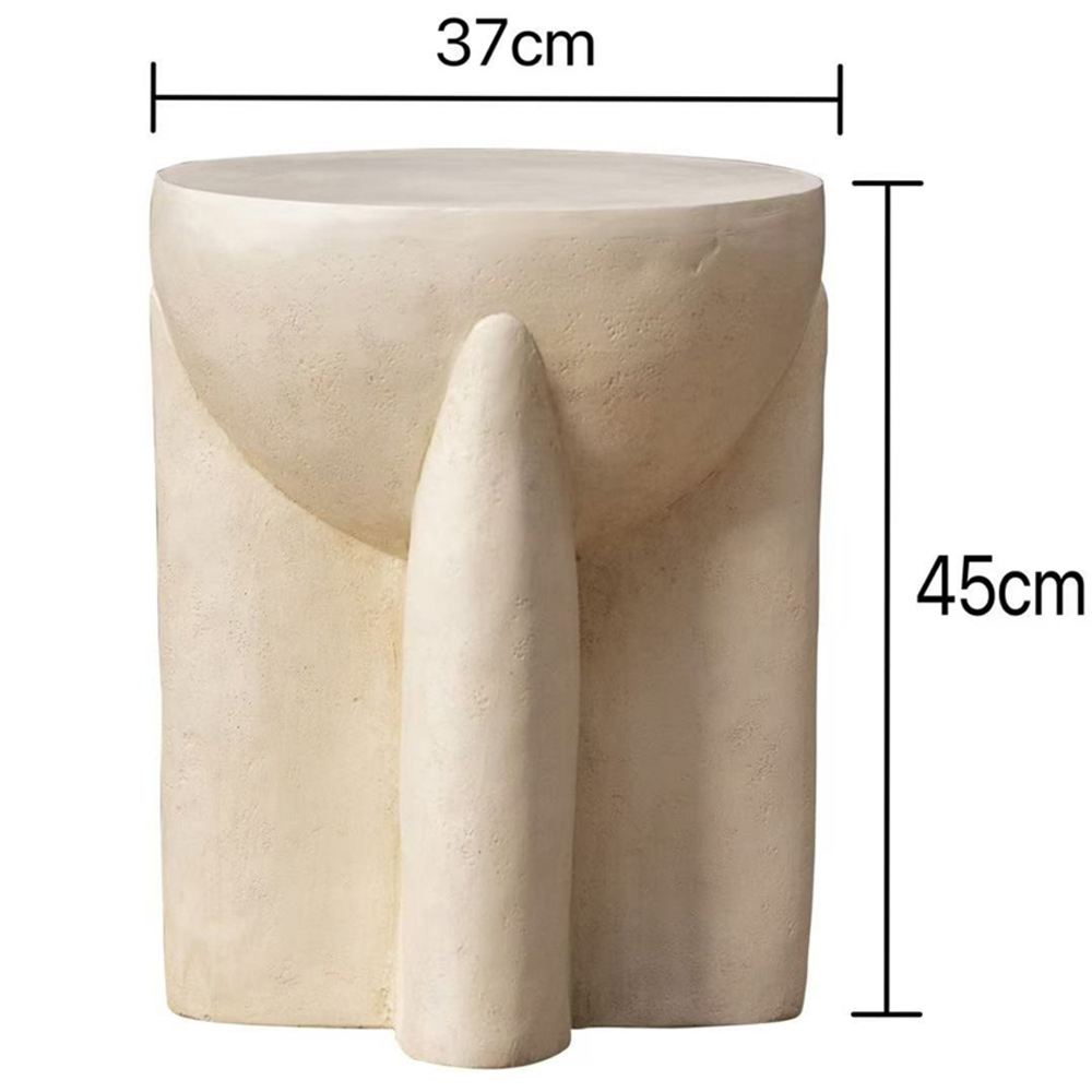 Desser Naples Concrete Effect Round Side Table Image 6