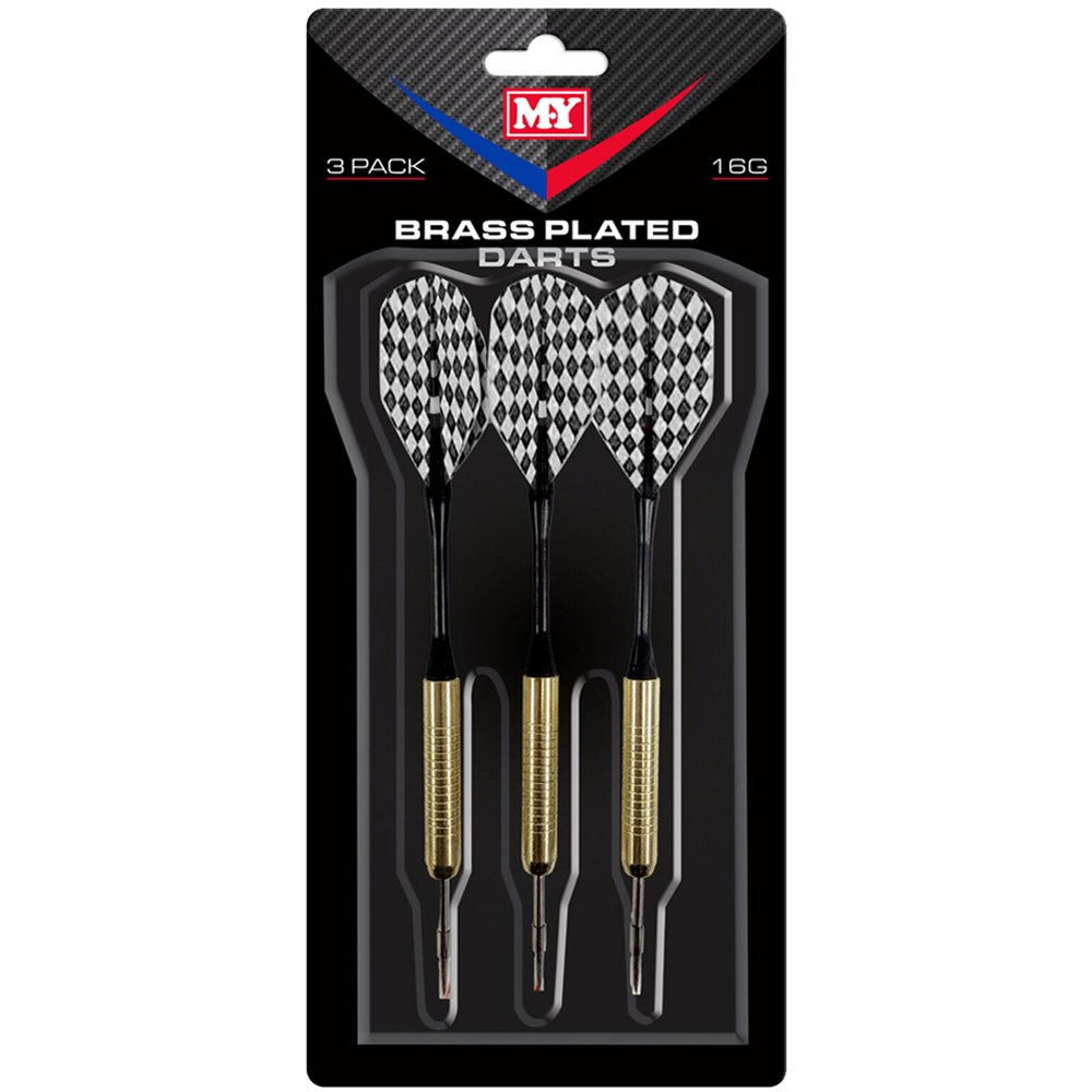 Pack of 3 Brass Plated Darts Image 4