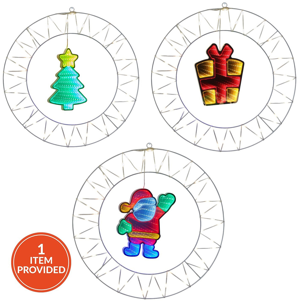 LED Christmas Character Infinity Light Image 1