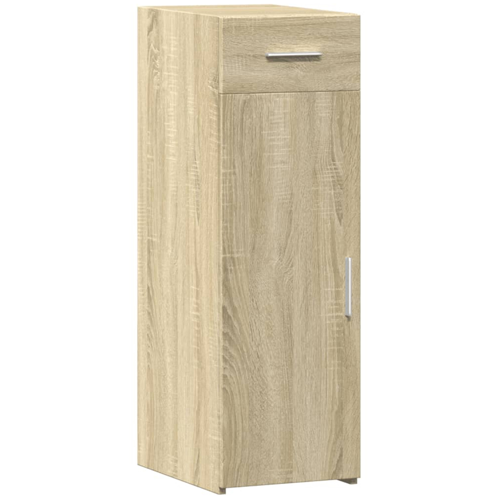 vidaXL Single Door Single Drawer Sonoma Oak Sideboard Image 2