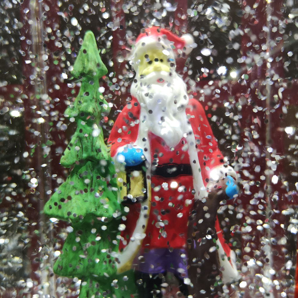 Samuel Alexander Telephone Box Santa Scene Water Spinner Christmas Decoration 26.5cm Image 3