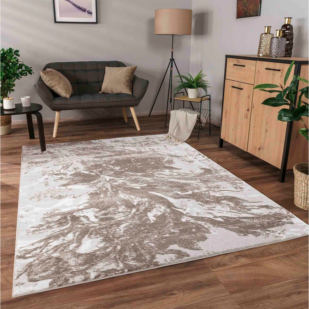 Desire Rugs Serenity Stone Abstract Water Grunge Texture Rug 80 x 150cm Image 4