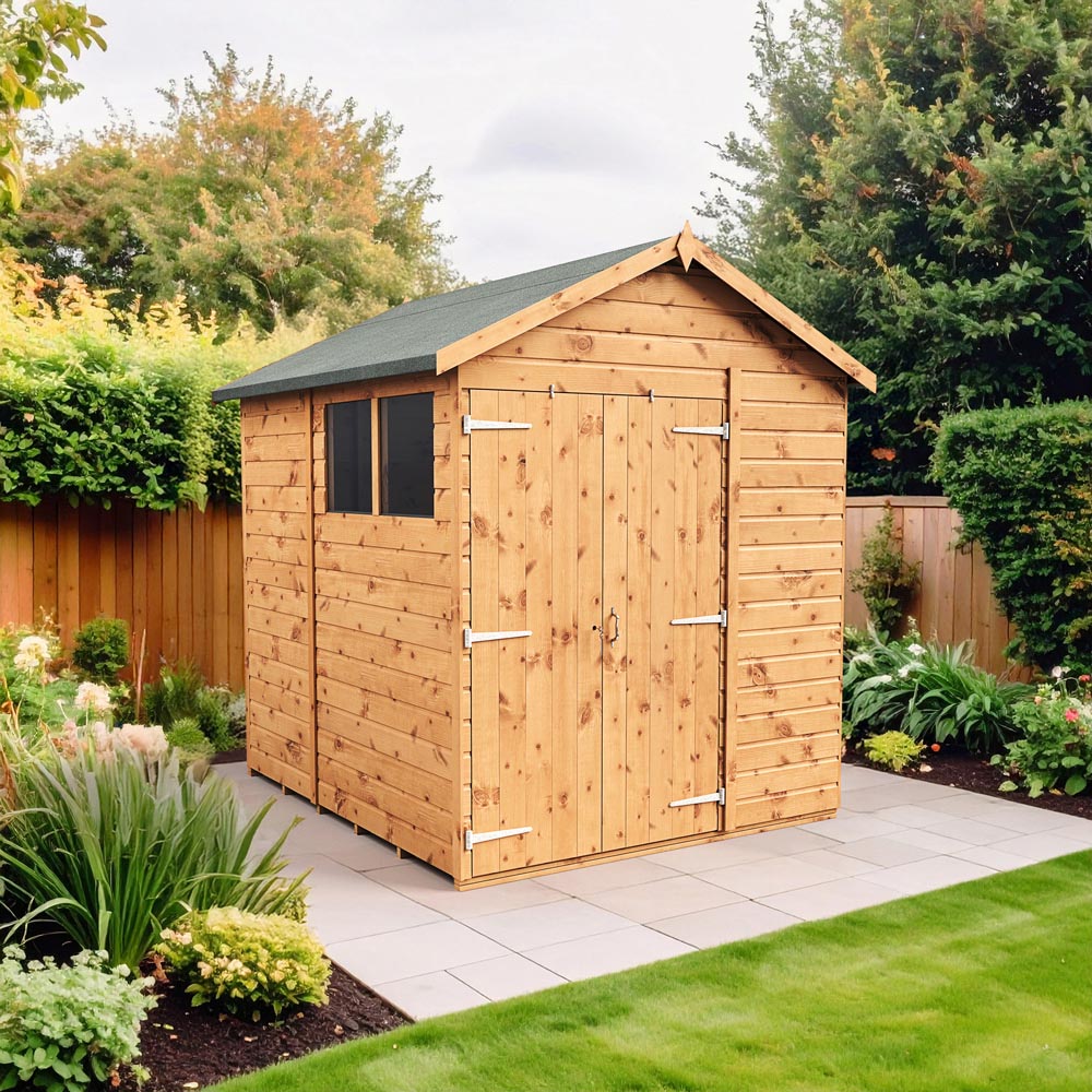 Empire Sheds 6 x 6ft Double Door Tongue and Groove Wooden Apex Garden Shed Image 2